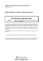 second urdu language marking scheme ourpgs com formal report igcse