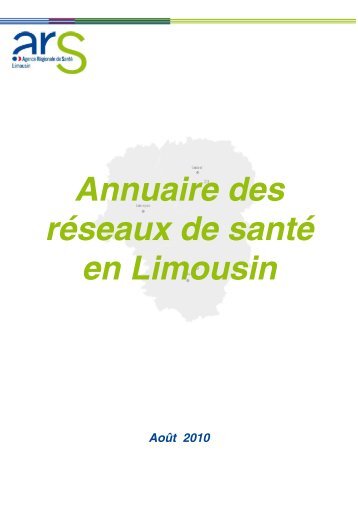 Annuaire des rÃ©seaux de santÃ© en Limousin - ARS Limousin
