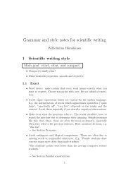 Grammar and style notes for scientific writing