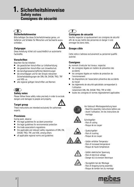 inoflex-Edelstahlwellrohr mit FixLock - Meibes