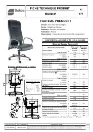 fiche technique produit ms00/41 fauteuil president - Idaca 6