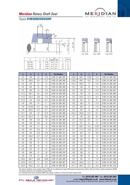 Meridian Rotary Shaft Seal - Wind Energy Network