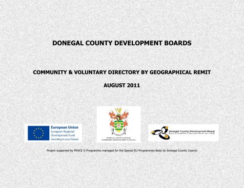 Community & Voluntary Directory by Geographical Remit - Donegal ...