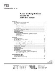 Pulsed Discharge Detector Model D-4-I Instruction Manual - Valco ...