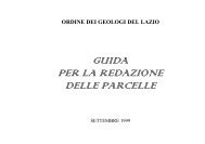 guida per la redazione delle parcelle - Ordine dei Geologi del Lazio