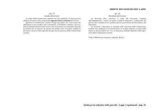 guida per la redazione delle parcelle - Ordine dei Geologi del Lazio