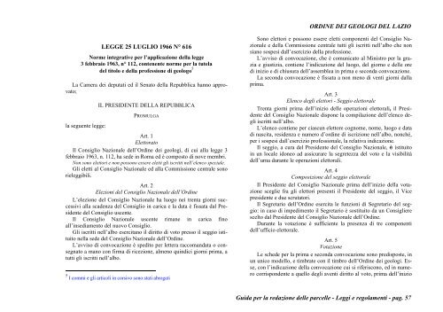 guida per la redazione delle parcelle - Ordine dei Geologi del Lazio