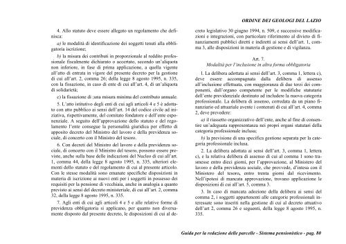 guida per la redazione delle parcelle - Ordine dei Geologi del Lazio