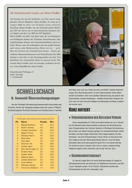 Schach-News 12/2008 - Schachfreunde Pfullingen eV