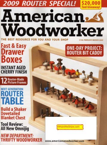 American Woodworker 2009 Feb/Mar (pdf, 14076 ÐšÐ± - Wood Tools