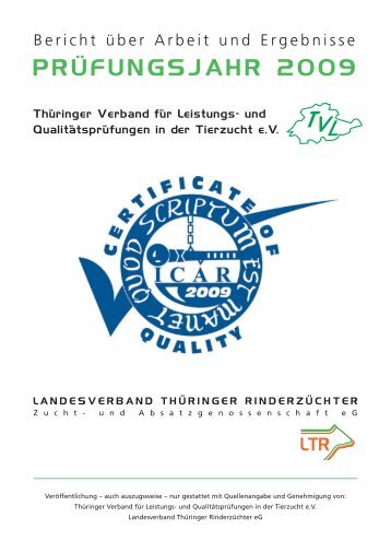 TVL Jahresbericht 2009_TVL Jahresbericht 2009 - Thüringer ...
