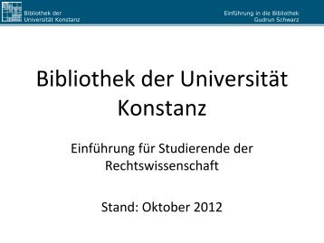 Buchbereich J - Bibliothek der Universität Konstanz