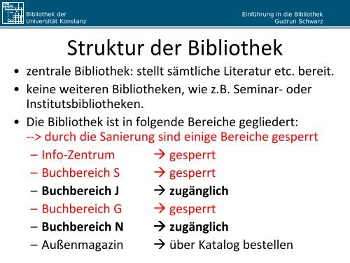 Buchbereich J - Bibliothek der Universität Konstanz