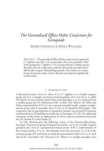 The Generalized Effros-Hahn Conjecture for Groupoids