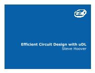 Efficient Circuit Design with uDL Steve Hoover