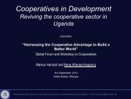 the cooperative movement in Uganda - Division for Social Policy ...
