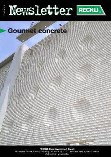 Gourmet concrete - RECKLI GmbH: Home