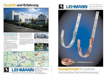Spenglerbedarf - Otto Lehmann GmbH