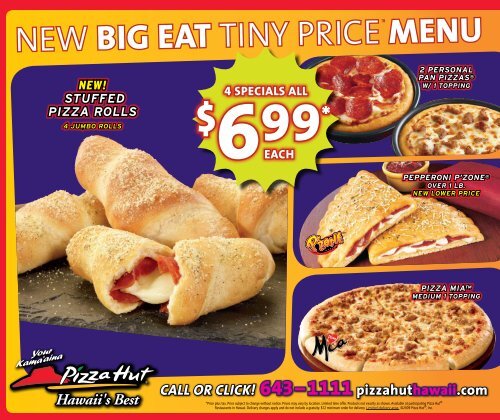 New Stuffed Pizza Rolls Call Or Click Pizzahuthawaii