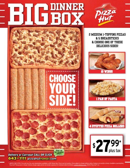Pizza Hut Hawaii Menu With Prices: Discover Delicious Deals