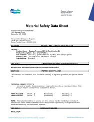 Material Safety Data Sheet - Doosan Portable Power