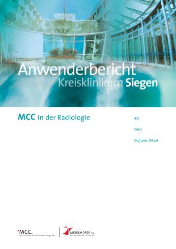 MCC in der Radiologie - Meierhofer AG