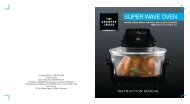 SHARPER IMAGE SUPER WAVE Instructions-extender ring