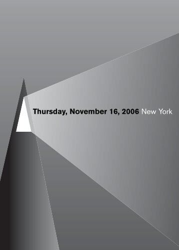 Thursday, November 16, 2006 New York - Saving Antiquities for ...
