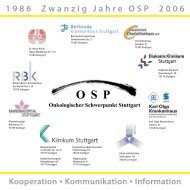 1986 Zwanzig Jahre OSP 2006 - Onkologischer Schwerpunkt ...