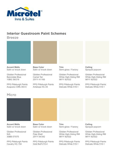 INTERIOR PAINT SCHEMES