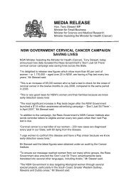 nsw government cervical cancer campaign saving lives