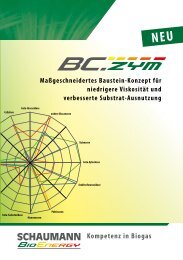 Kompetenz in Biogas - Schaumann BioEnergy