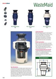 Waste disposer - Raymac Kitchens