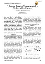 A Study on Detecting Wormhole Attack in Wireless Ad hoc ... - IJCSET