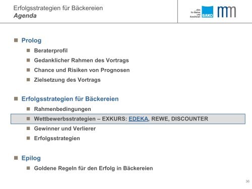 Erfolgsstrategien für Bäckereien - Dr. Manfred Miller ...