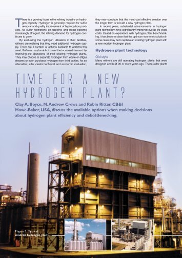 Time for a new hydrogen plant? - CB&I