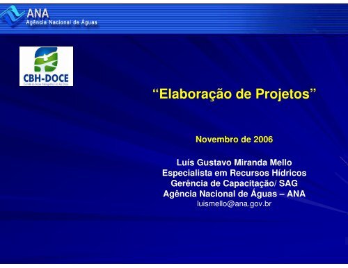 âElaboraÃ§Ã£o de Projetosâ - CBH Doce