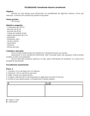 solubilidade - Portal de Estudos em QuÃ­mica