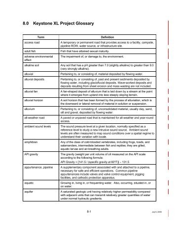 Report Sample 1 - Keystone XL pipeline