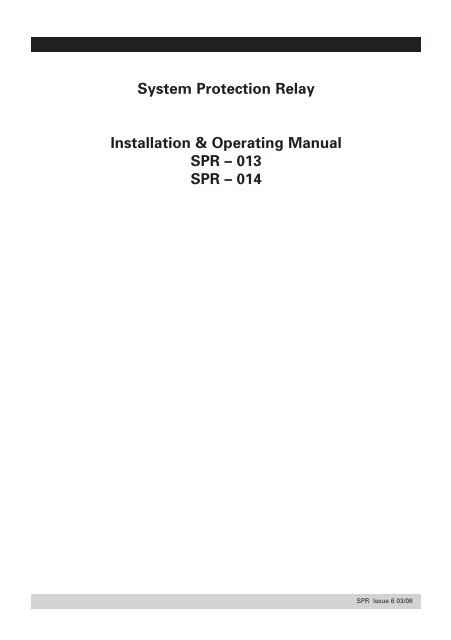 Installation and Operating Instructions - Crompton Instruments