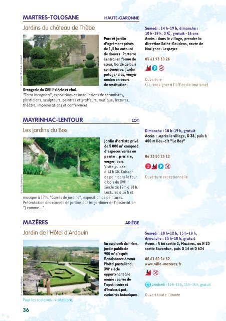 pages 36 à 64 - Parcs et Jardins de Midi-Pyrénées