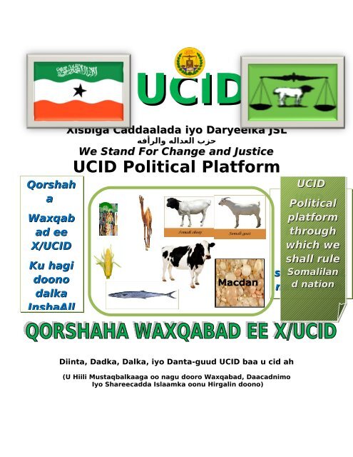 UCID Political Platform - Oodweyne News