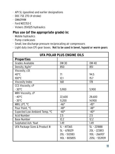 Engine Oil - UFA.com