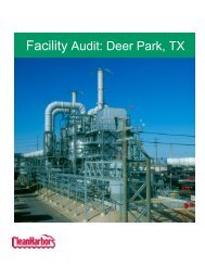 Facility Audit: Deer Park, TX - Clean Harbors