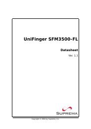 UniFinger SFM3500-FL - Suprema