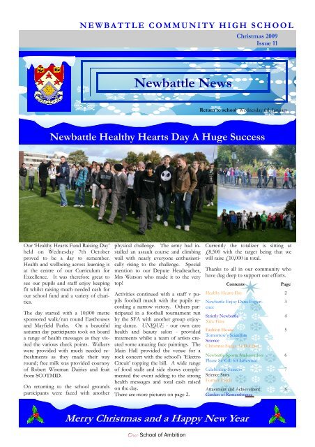 Christmas 2009 - Newbattle Community High School