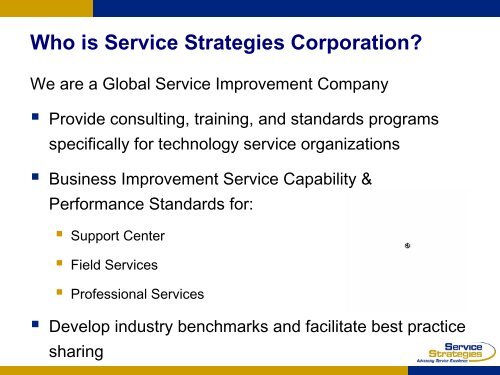 Enterprise Support - Service Strategies