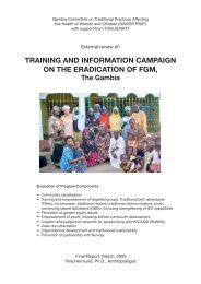 TRAINING AND INFORMATION CAMPAIGN ON THE ... - Fokus