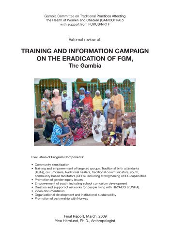 TRAINING AND INFORMATION CAMPAIGN ON THE ... - Fokus