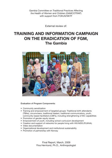 TRAINING AND INFORMATION CAMPAIGN ON THE ... - Fokus